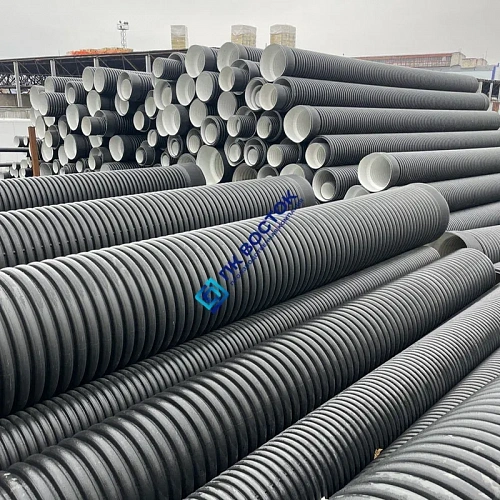 Труба пнд гофрированная 160/136 SN8 двустенная с раструбом